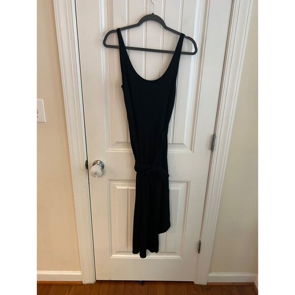 Reformation Black Noir Chestnut Kaila Wrap Skirt Tank Knit Bodycon Dress Sz Smal - Picture 4 of 6